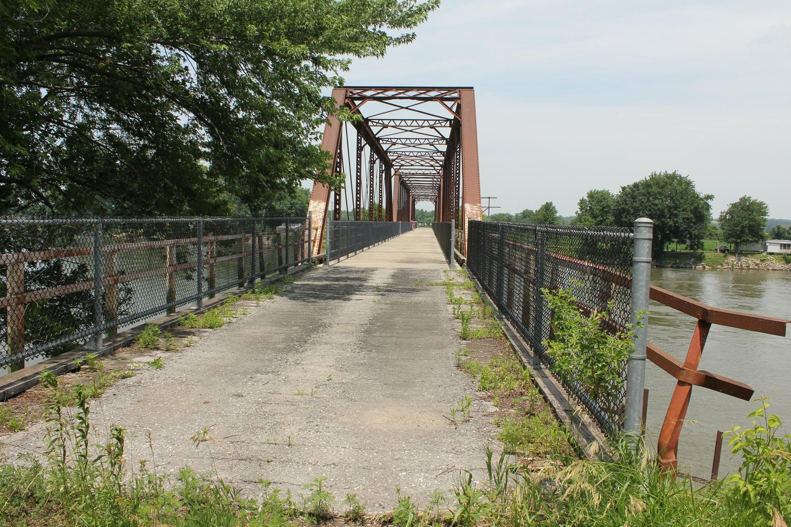 Looking north